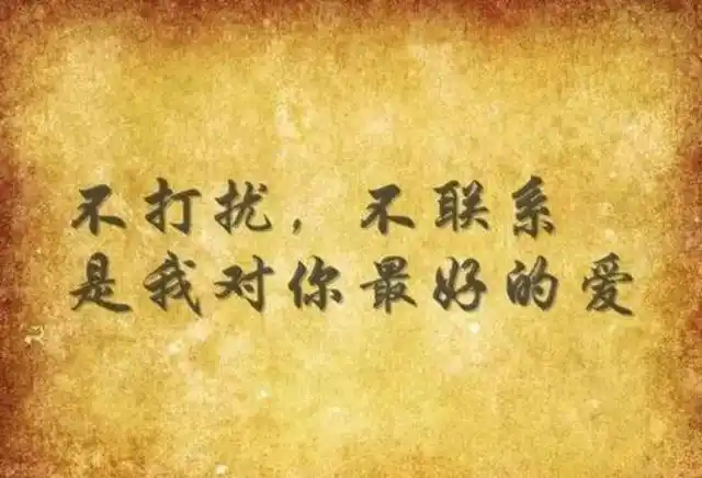 余生不打扰不联系亦不忘记