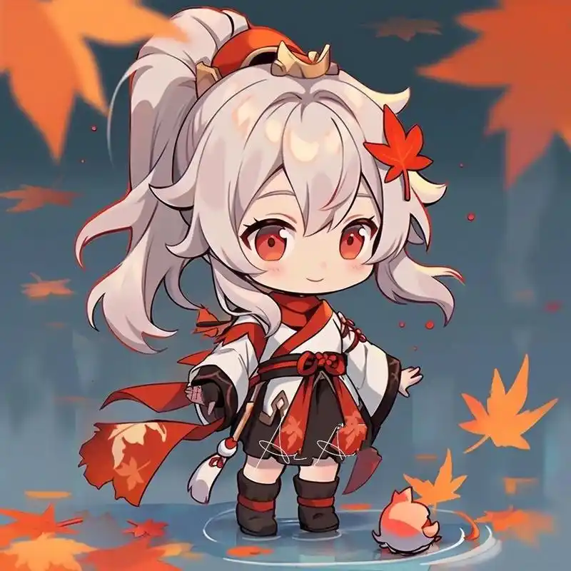 原神|q版枫原万叶来啦9999 听说你们想要q版原神,这不就安排上了