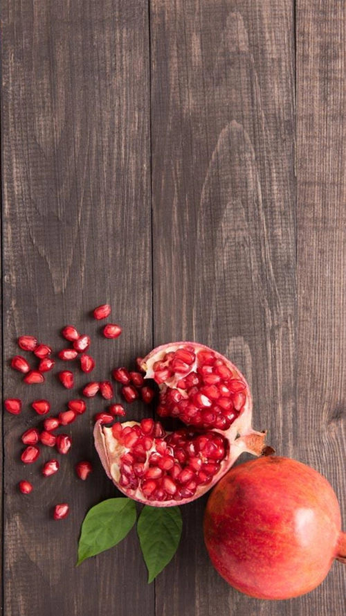 石榴水果红色h5背景