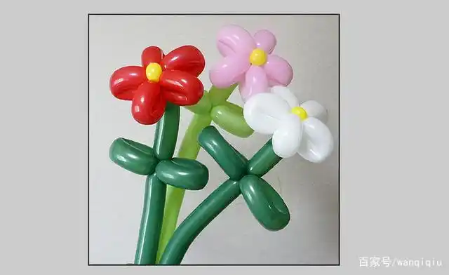 超简单:魔术气球五瓣花制作图解