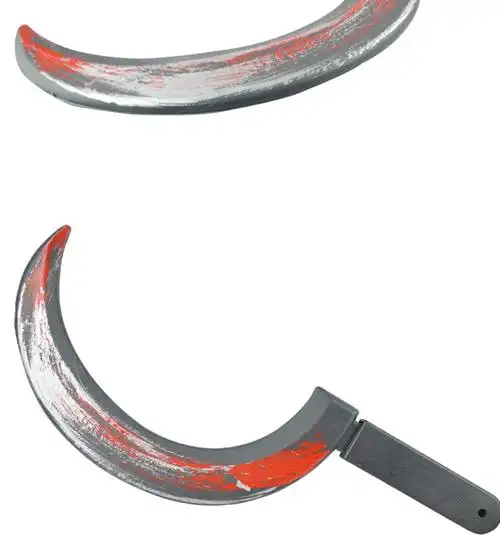 万圣节武器装备影视表演道具塑料镰刀模型节日鬼节用品仿真凶器