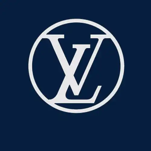 白色圆形经典时尚lv标志