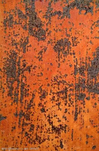 生锈的铁片图片