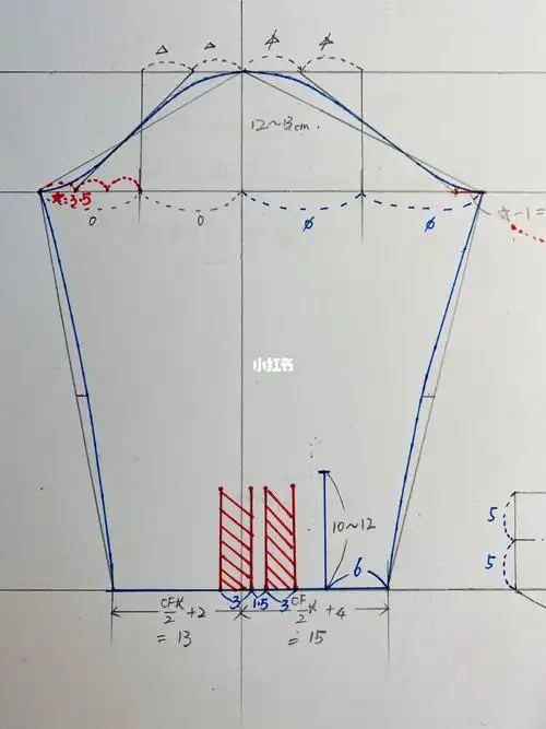 男衬衫衣袖袖子纸样设计制版