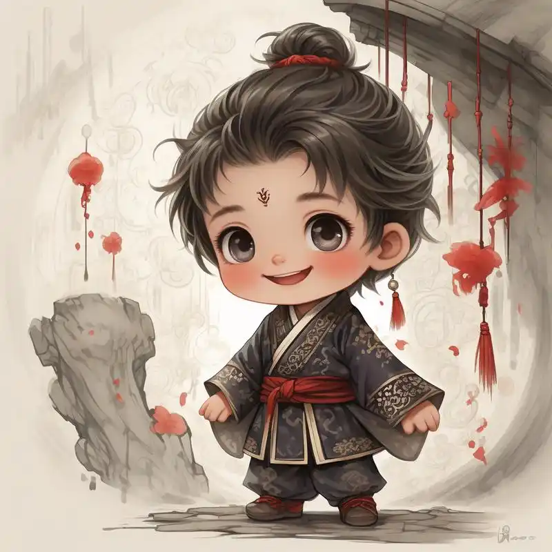 92古风q版头像,呆萌又可爱96 超级喜欢这种古风q版头像,呆萌又