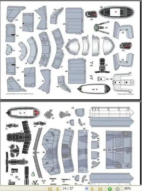 折纸飞机纸模图纸