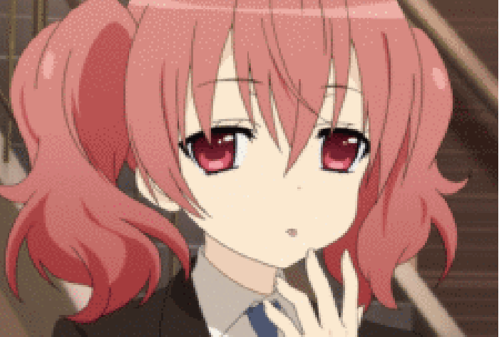 二次元歌留多双马尾女孩gif动图_动态图_表情包下载_soogif