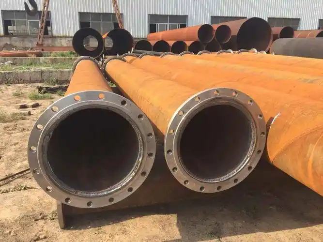 法兰焊接管道后的图片展示-常见问题-河北九瑞管道