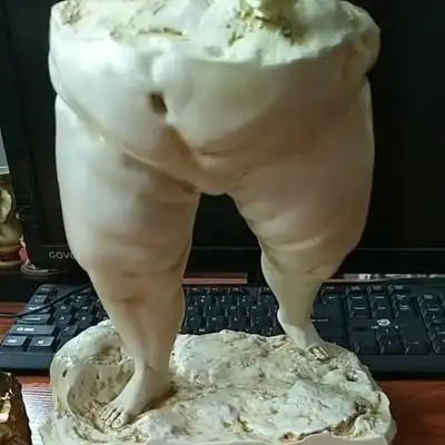 秀秀新娘淘宝黄杨木雕实木雕刻健美肌肉男比基尼工艺品送男友运动健