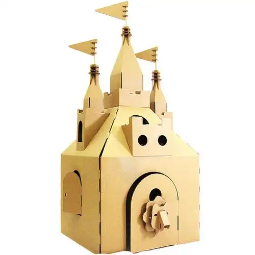 宝堡乐纸箱纸板纸城堡玩具屋瓦楞纸diy纸房子儿童手工纸壳游戏屋