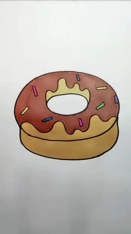 育儿简笔画#简笔画甜甜圈