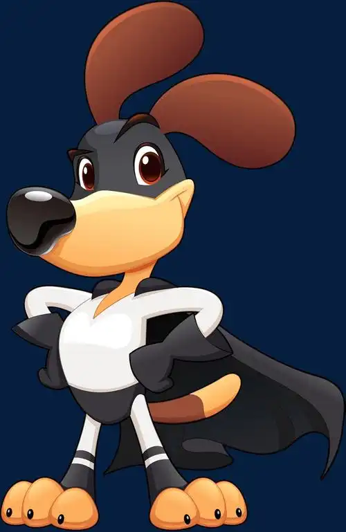 可爱的卡通动物矢量素材