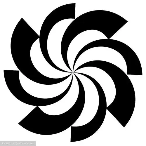 抽象螺旋形状图案旋转弯曲