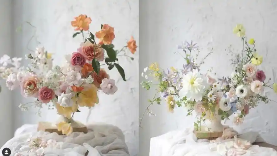 分享5位蘑菇花在ins上私藏的韩国花艺师博主