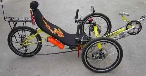 躺式三轮自行车