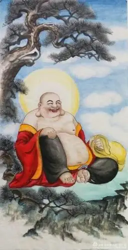 弥勒佛国画