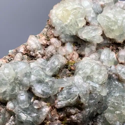 意大利葡萄石绿帘天然矿物晶体标本矿石原石收藏摆件