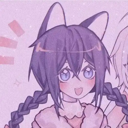 仙气紫色系动漫闺蜜头像