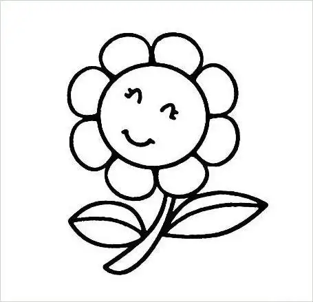 太阳花简笔画_简笔画 - 搜图案网