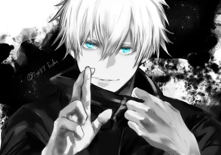 白发,白色的眼睫毛和苍蓝色的眸子,不管是动画还是漫画第一次摘下眼罩