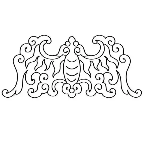 中国传统图案 蝙蝠 美好事物 吉祥寓意 福 线条 png