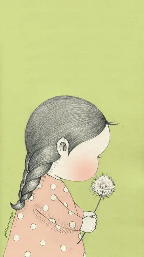 女孩与兔子 暖心插画 - 堆糖,美图壁纸兴趣社区