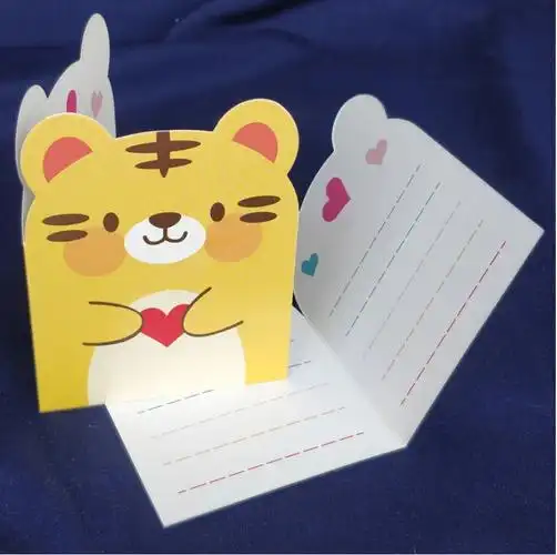 可爱卡通动物造型节日小卡片鲜花礼品