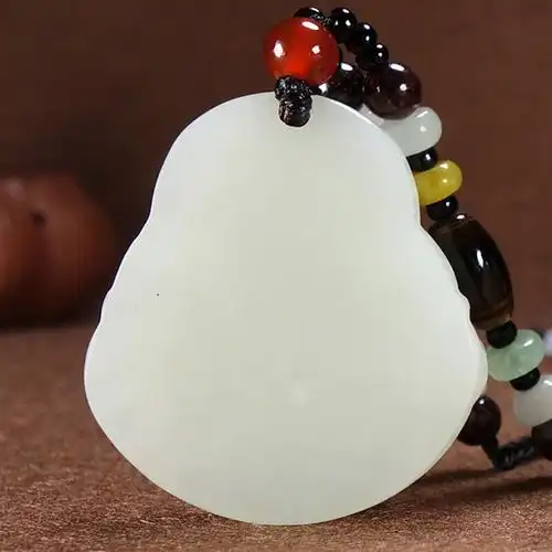 吊坠佛公玉观音玉坠男士项链女玉佛情侣玉佩一对小弥勒佛像自戴送人