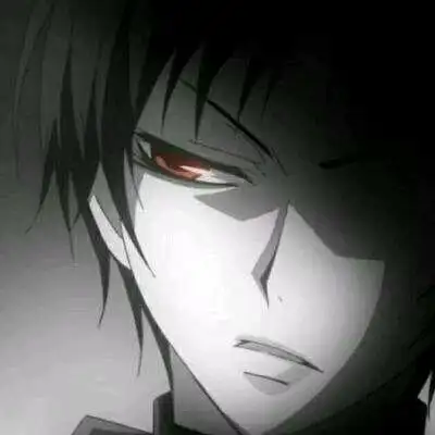 蓝男 男头 男生头像 二次元男生头像 头像 动漫男生头像 丧图 丧 红眼