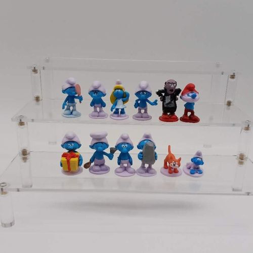 经典动漫 蓝精灵全套12款手办公仔儿童玩具周边动漫摆件小公仔