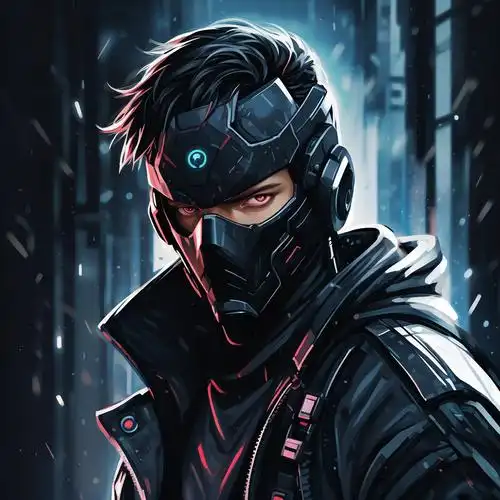 90赛博朋克风潮男头像,高冷必备94 想要独树一帜,成为朋友圈的