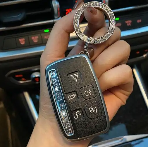 适用于路虎钥匙套揽胜运动版极光发现5神行4扣星脉捷豹车钥匙壳包 b款