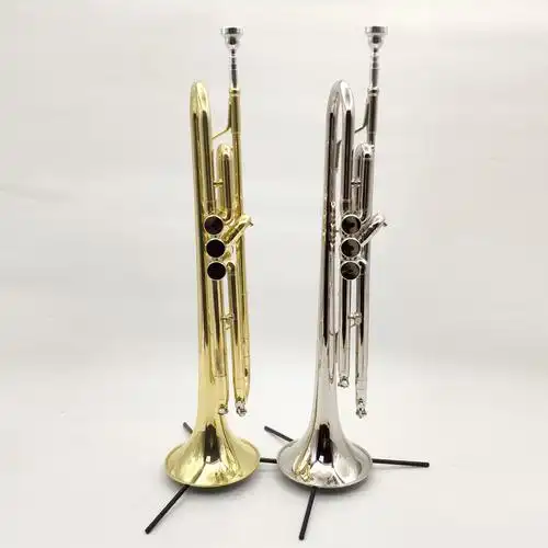 管乐器降b调进口黄铜金色银色小号吹奏类乐器批发定制