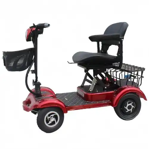 老人代步车可折叠便携式老年代步车四轮电动锂电池-阿里巴巴