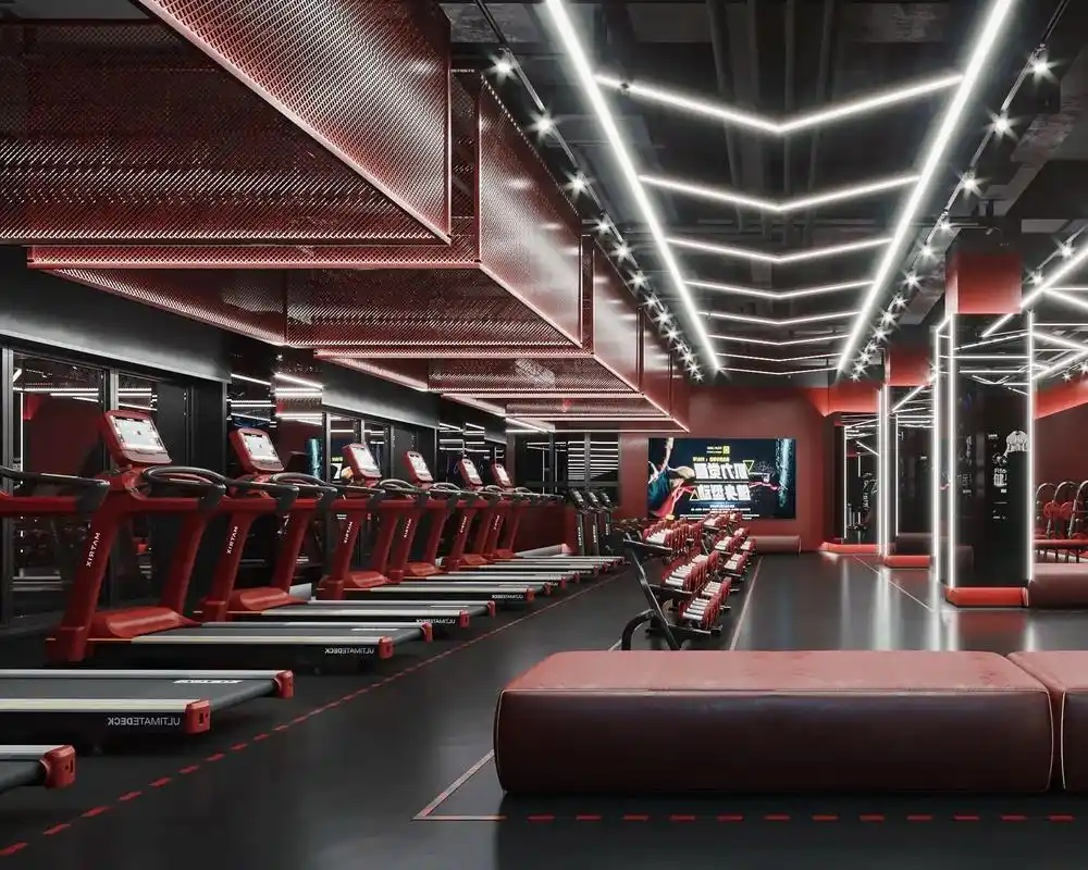健身房设计效果图案例.高级,科技,未来,设计出低预算改造健身 - 抖音