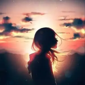 孤独女生动漫头像