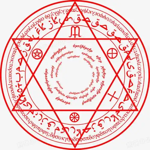 通灵八卦阵法红色