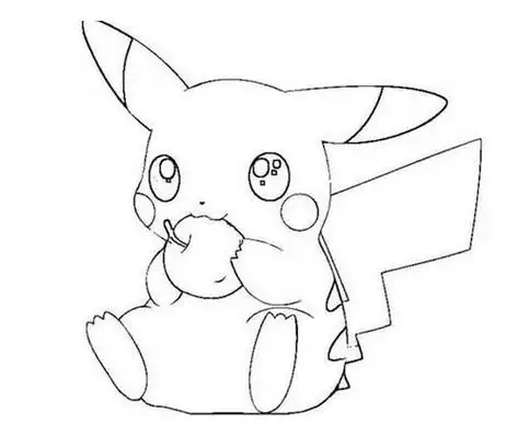 怎么画皮卡丘的卡通简笔画卡通人物皮卡丘简笔画步骤图片大全一分钟教