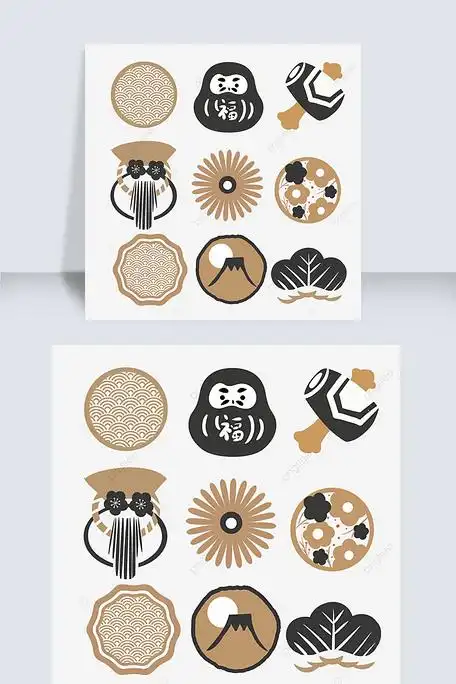 日本新年元素图片素材(psd分层格式)免费下载_其他大全-我图网