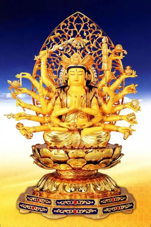 准提菩萨手中的十八法器都是什么?你知道吗--寅午文化