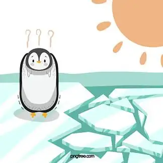 i>手 /i> i>绘 /i> i>企 /i> i>鹅 /i>冰川融化元素