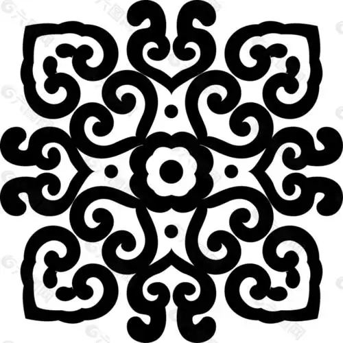 花纹剪影元素设计平面广告素材免费下载(图片编号:8686104)-六图网