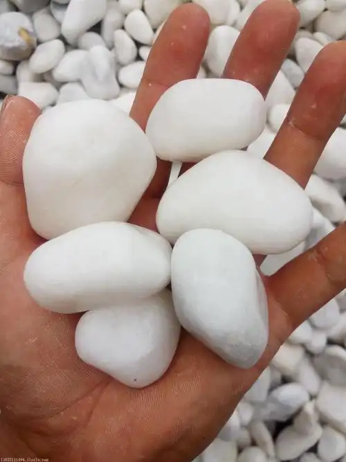 白色鹅卵石新抛光设备调试完成