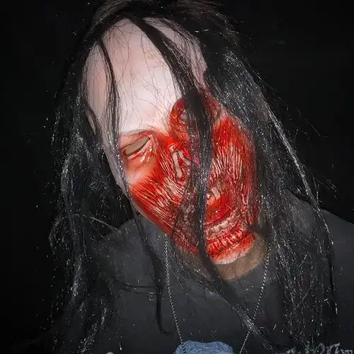 万圣节恐怖面具鬼节鬼脸头套吓人搞怪鬼脸恶魔鬼屋派对装扮道具 单眼