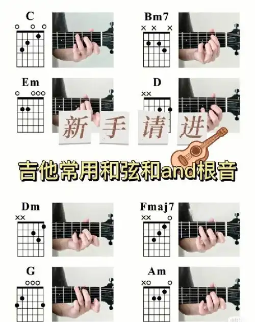 学会这几个和弦新手秒变吉他手