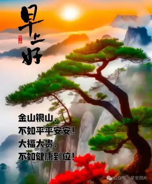 温馨的早安问候语暖心祝福图片,今日最新早安问候图片