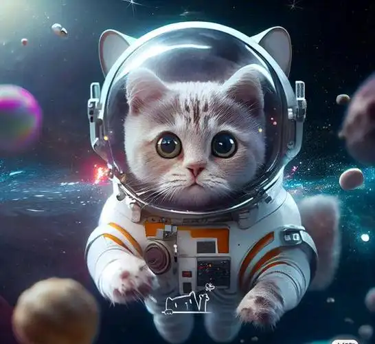 被训练成宇航员的猫咪