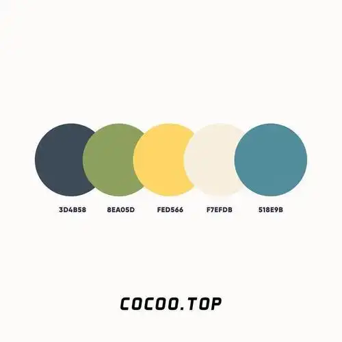 一波色彩搭配方案五色