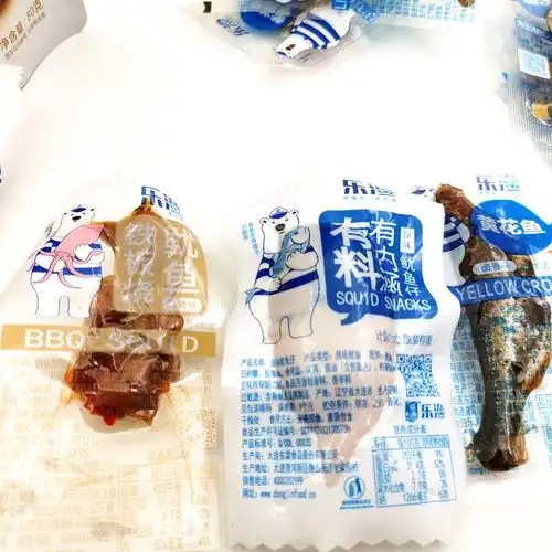 乐渔鱿鱼仔卤香味黄花鱼铁板烧鱿鱼香辣好吃过瘾的网红零食独立包1袋