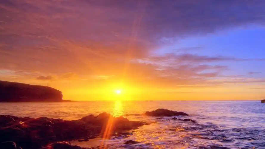 好看有意境的唯美夕阳美景,风景-回车桌面